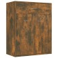 vidaXL Aparador madera contrachapada color roble ahumado 60x30x75 cm vidaXL Aparador madera contrachapada color roble ahumado 60x30x75 cm