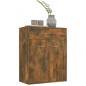 vidaXL Aparador madera contrachapada color roble ahumado 60x30x75 cm vidaXL Aparador madera contrachapada color roble ahumado 60x30x75 cm