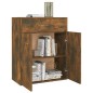 vidaXL Aparador madera contrachapada color roble ahumado 60x30x75 cm vidaXL Aparador madera contrachapada color roble ahumado 60x30x75 cm