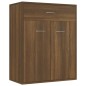 vidaXL Aparador de madera contrachapada marrón roble 60x30x75 cm vidaXL Aparador de madera contrachapada marrón roble 60x30x75 cm
