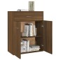 vidaXL Aparador de madera contrachapada marrón roble 60x30x75 cm vidaXL Aparador de madera contrachapada marrón roble 60x30x75 cm