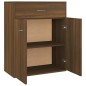 vidaXL Aparador de madera contrachapada marrón roble 60x30x75 cm vidaXL Aparador de madera contrachapada marrón roble 60x30x75 cm
