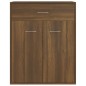 vidaXL Aparador de madera contrachapada marrón roble 60x30x75 cm vidaXL Aparador de madera contrachapada marrón roble 60x30x75 cm
