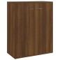 vidaXL Aparador de madera contrachapada marrón roble 60x30x75 cm vidaXL Aparador de madera contrachapada marrón roble 60x30x75 cm