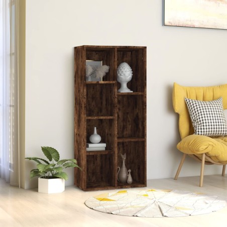 vidaXL Estantería color roble ahumado 50x25x106 cm