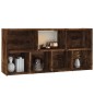 vidaXL Estantería color roble ahumado 50x25x106 cm vidaXL Estantería color roble ahumado 50x25x106 cm
