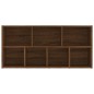vidaXL Estantería color roble marrón 50x25x106 cm