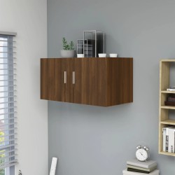 vidaXL Armario de pared madera contrachapada roble marrón 80x39x40 cm