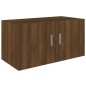 vidaXL Armario de pared madera contrachapada roble marrón 80x39x40 cm vidaXL Armario de pared madera contrachapada roble marrón 80x39x40 cm