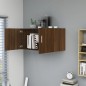vidaXL Armario de pared madera contrachapada roble marrón 80x39x40 cm vidaXL Armario de pared madera contrachapada roble marrón 80x39x40 cm