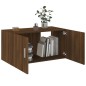 vidaXL Armario de pared madera contrachapada roble marrón 80x39x40 cm vidaXL Armario de pared madera contrachapada roble marrón 80x39x40 cm