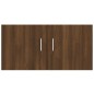 vidaXL Armario de pared madera contrachapada roble marrón 80x39x40 cm vidaXL Armario de pared madera contrachapada roble marrón 80x39x40 cm