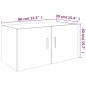 vidaXL Armario de pared madera contrachapada roble marrón 80x39x40 cm vidaXL Armario de pared madera contrachapada roble marrón 80x39x40 cm