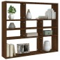 vidaXL Estantería de pared contrachapada roble marrón 90x16x78 cm vidaXL Estantería de pared contrachapada roble marrón 90x16x78 cm