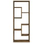 vidaXL Estantería de pared contrachapada roble ahumado 36x16x90 cm vidaXL Estantería de pared contrachapada roble ahumado 36x16x90 cm