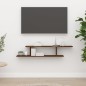 vidaXL Estante de pared para TV contrachapado roble marrón 125x18x23cm
