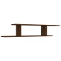 vidaXL Estante de pared para TV contrachapado roble marrón 125x18x23cm