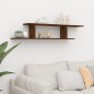 vidaXL Estante de pared para TV contrachapado roble marrón 125x18x23cm
