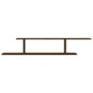 vidaXL Estante de pared para TV contrachapado roble marrón 125x18x23cm