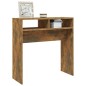 vidaXL Mesa consola madera contrachapada roble ahumado 78x30x80 cm vidaXL Mesa consola madera contrachapada roble ahumado 78x30x80 cm