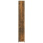 vidaXL Armario baño madera contrachapada roble ahumado 25x26,5x170 cm
