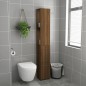 vidaXL Armario de baño madera contrachapada marrón roble 25x26,5x170cm vidaXL Armario de baño madera contrachapada marrón roble 25x26,5x170cm