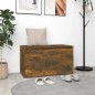 vidaXL Banco pasillo madera contrachapada roble ahumado 80x40x45 cm vidaXL Banco pasillo madera contrachapada roble ahumado 80x40x45 cm