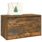 vidaXL Banco pasillo madera contrachapada roble ahumado 80x40x45 cm vidaXL Banco pasillo madera contrachapada roble ahumado 80x40x45 cm