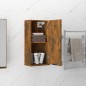 vidaXL Armario de baño de pared color roble ahumado 32x20x67 cm vidaXL Armario de baño de pared color roble ahumado 32x20x67 cm