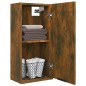 vidaXL Armario de baño de pared color roble ahumado 32x20x67 cm vidaXL Armario de baño de pared color roble ahumado 32x20x67 cm
