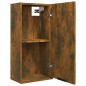 vidaXL Armario de baño de pared color roble ahumado 32x20x67 cm vidaXL Armario de baño de pared color roble ahumado 32x20x67 cm