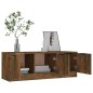 vidaXL Mueble de TV madera contrachapada roble ahumado 102x35x36,5 cm