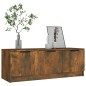 vidaXL Mueble de TV madera contrachapada roble ahumado 102x35x36,5 cm