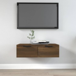 vidaXL Armario de pared madera contrachapada marrón roble 68x30x20 cm