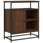 vidaXL Aparador de madera de ingeniería roble marrón 100x35x80 cm vidaXL Aparador de madera de ingeniería roble marrón 100x35x80 cm