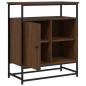 vidaXL Aparador de madera de ingeniería roble marrón 100x35x80 cm vidaXL Aparador de madera de ingeniería roble marrón 100x35x80 cm