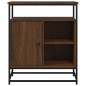 vidaXL Aparador de madera de ingeniería roble marrón 100x35x80 cm vidaXL Aparador de madera de ingeniería roble marrón 100x35x80 cm