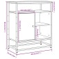 vidaXL Aparador de madera de ingeniería roble marrón 100x35x80 cm vidaXL Aparador de madera de ingeniería roble marrón 100x35x80 cm