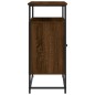 vidaXL Aparador de madera de ingeniería roble marrón 100x35x80 cm vidaXL Aparador de madera de ingeniería roble marrón 100x35x80 cm