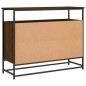 vidaXL Aparador de madera de ingeniería roble marrón 100x35x80 cm vidaXL Aparador de madera de ingeniería roble marrón 100x35x80 cm