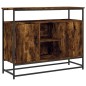 vidaXL Aparador de madera de ingeniería roble ahumado 100x35x80 cm vidaXL Aparador de madera de ingeniería roble ahumado 100x35x80 cm