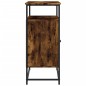 vidaXL Aparador de madera de ingeniería roble ahumado 100x35x80 cm vidaXL Aparador de madera de ingeniería roble ahumado 100x35x80 cm