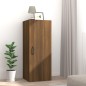 vidaXL Armario de pared madera contrachapada marrón roble 34,5x34x90cm vidaXL Armario de pared madera contrachapada marrón roble 34,5x34x90cm