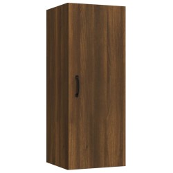 vidaXL Armario de pared madera contrachapada marrón roble 34,5x34x90cm