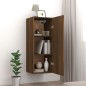 vidaXL Armario de pared madera contrachapada marrón roble 34,5x34x90cm vidaXL Armario de pared madera contrachapada marrón roble 34,5x34x90cm