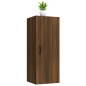 vidaXL Armario de pared madera contrachapada marrón roble 34,5x34x90cm vidaXL Armario de pared madera contrachapada marrón roble 34,5x34x90cm
