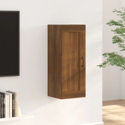 vidaXL Armario colgante madera contrachapada roble marrón 35x34x90 cm