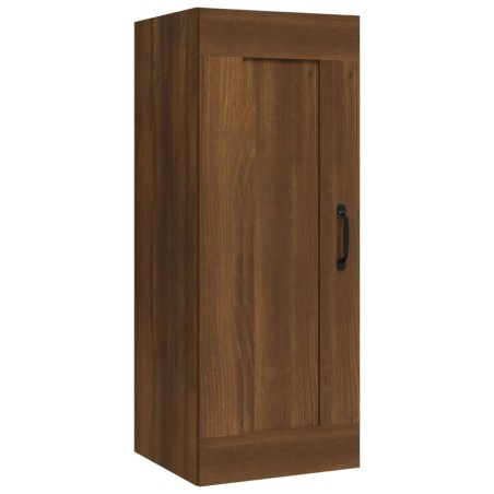 vidaXL Armario colgante madera contrachapada roble marrón 35x34x90 cm