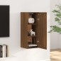 vidaXL Armario colgante madera contrachapada roble marrón 35x34x90 cm vidaXL Armario colgante madera contrachapada roble marrón 35x34x90 cm