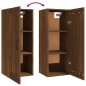 vidaXL Armario colgante madera contrachapada roble marrón 35x34x90 cm vidaXL Armario colgante madera contrachapada roble marrón 35x34x90 cm